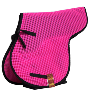 22 Inch Hilason Western Tack Horse Vented Pvc English Saddle Pad Pink